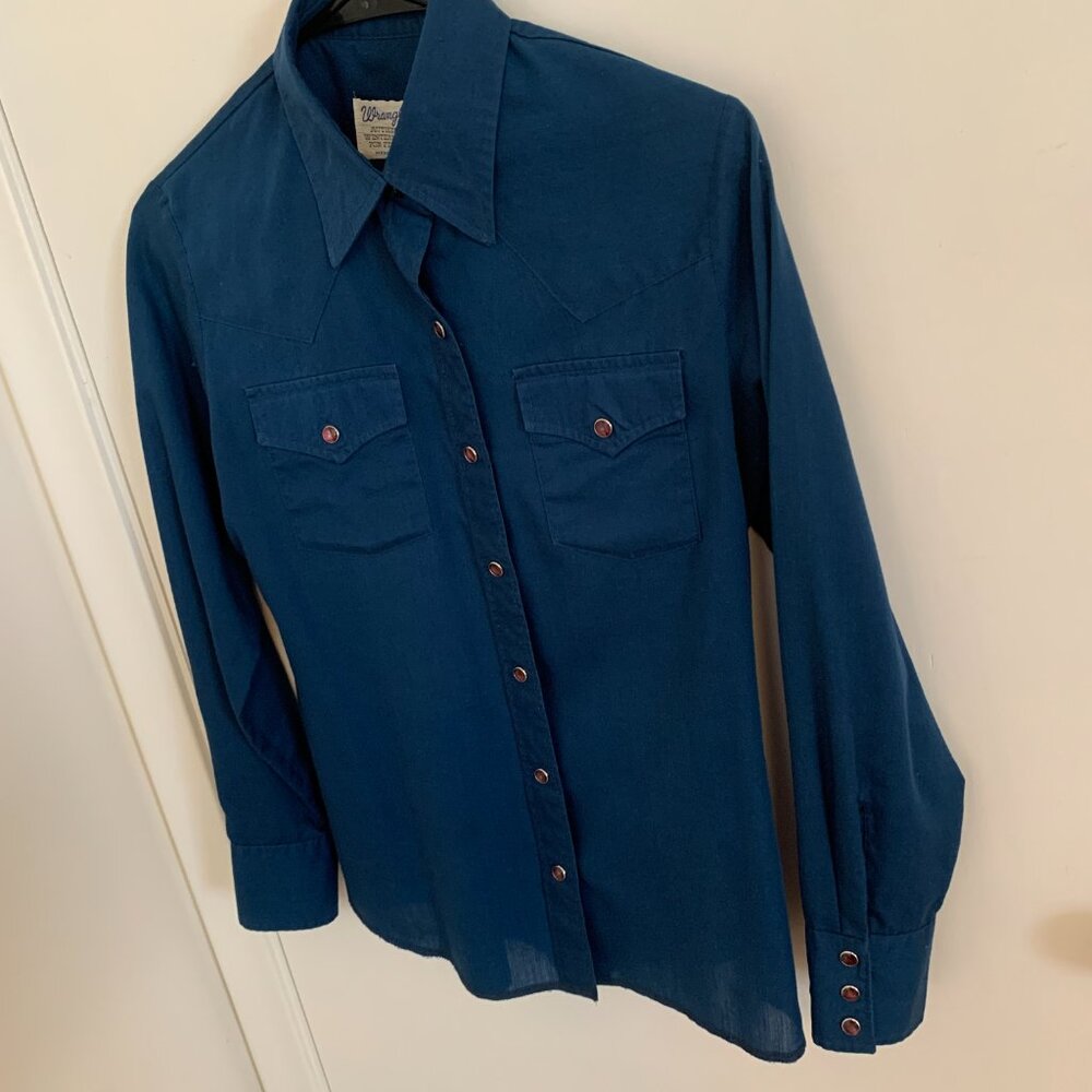 Vintage Wrangler Snap Botton Western Shirt Size M